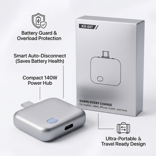 Smart Power Disconnector - Type C Auto Cut Charger Adapter with Advanced Battery Health Protection